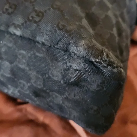 Gucci Black Horsebit Medium Canvas Hobo - Picture 6 of 14